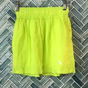 Girls Abercrombie Kids Large Chartreuse Skirt, EUC